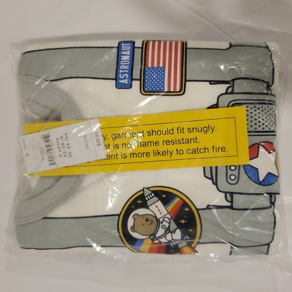 🛒 NEW! Gap Unisex Organic Cotton Astronaut Costume PJ Set - Picture 3 of 4